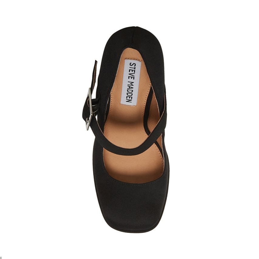 Tacones Steve Madden Plaza Mujer Negras | ES BU4826